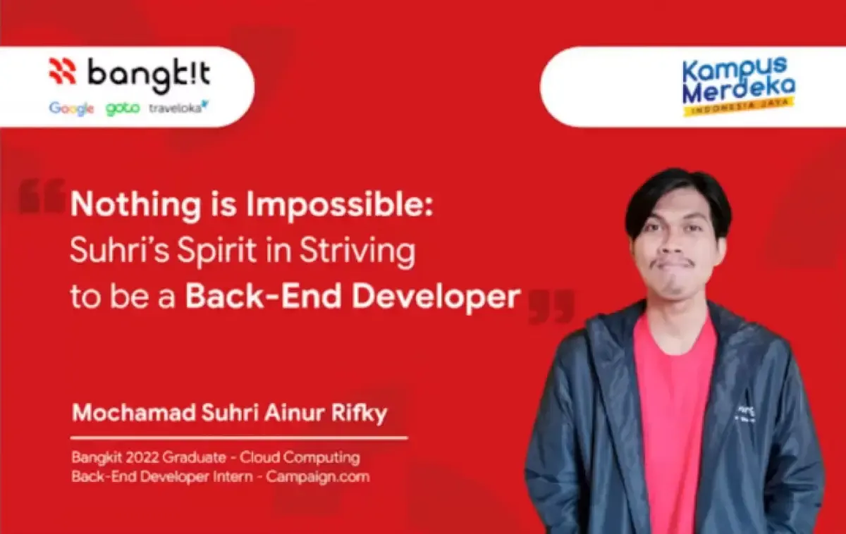 Sosok Mochamad Suhri Ainur Rifky yang menjadi mentor di Bangkit Academy. (Sumber : Twitter/@dion_pouw)