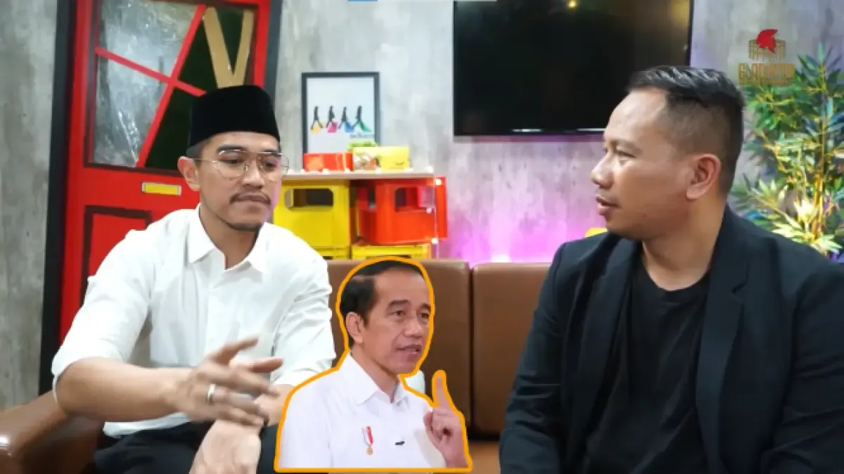 Sosok Vicky Prasetyo yang ngobrol bersama Kaesang Pangarep. (Sumber : YouTube/Gladiator Entertainment)