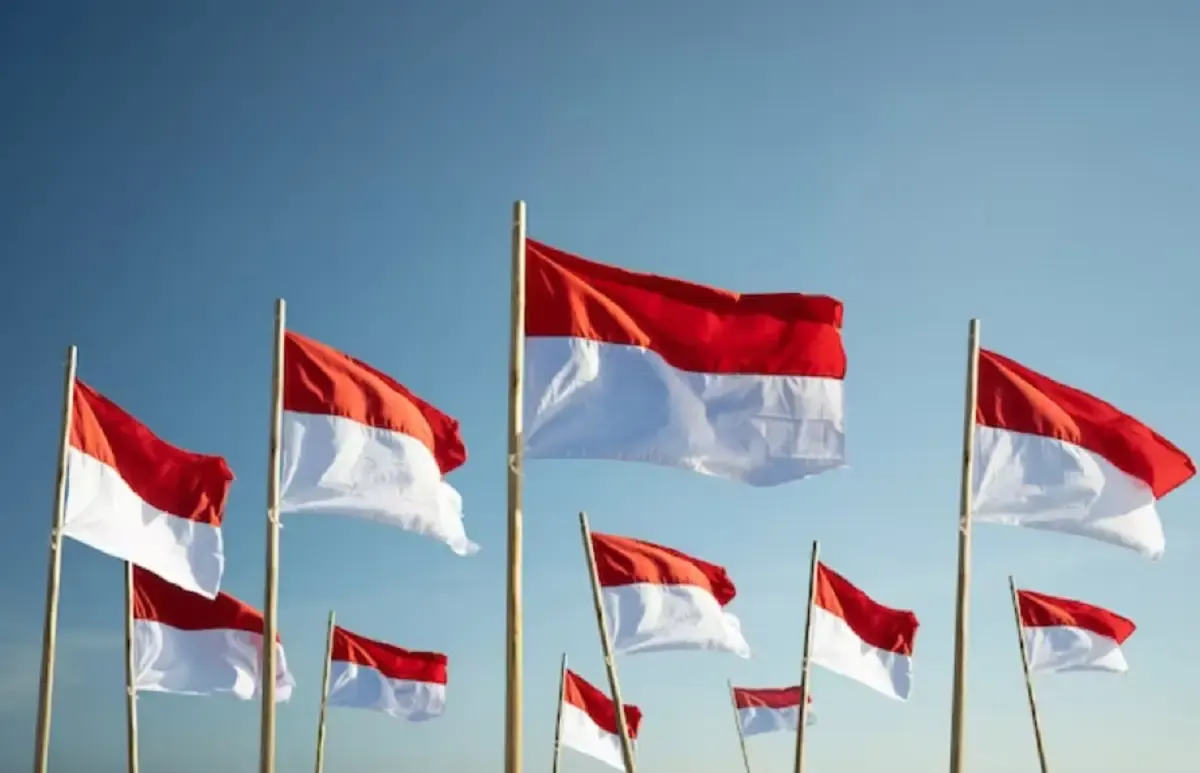 ilustrasi bendera merah putih (Sumber : Freepik.com)