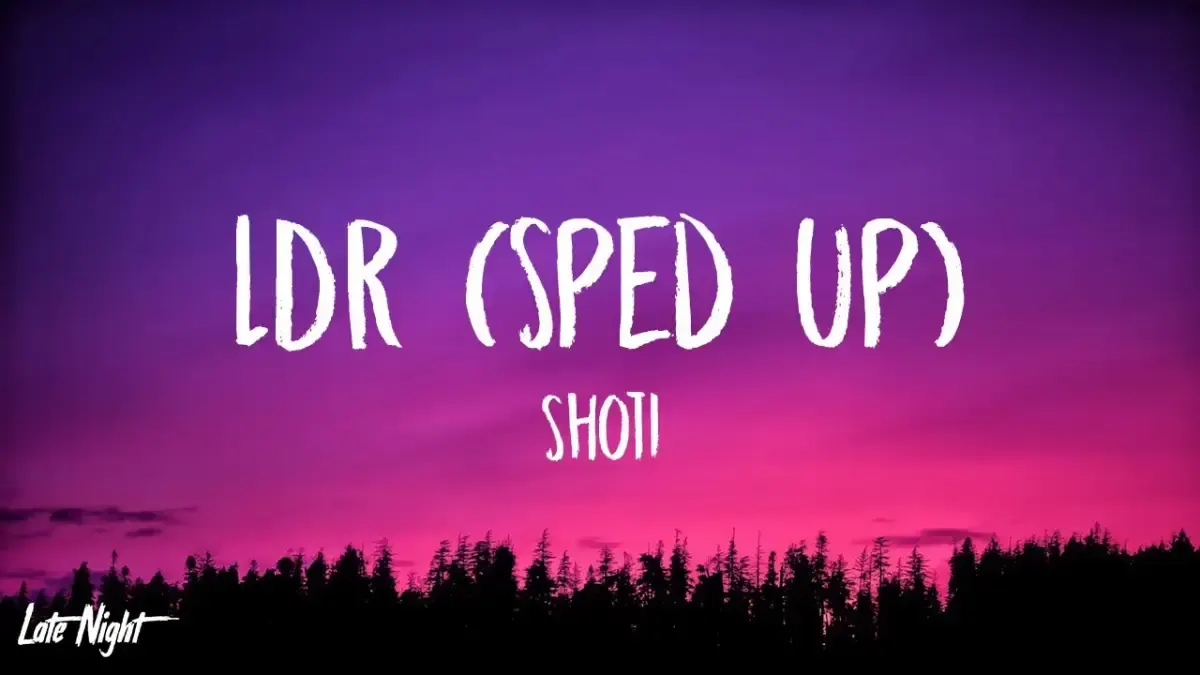 Lirik Lagu LDR Oleh Sped Up Milik Shoti (Sumber : YOUTUBE)