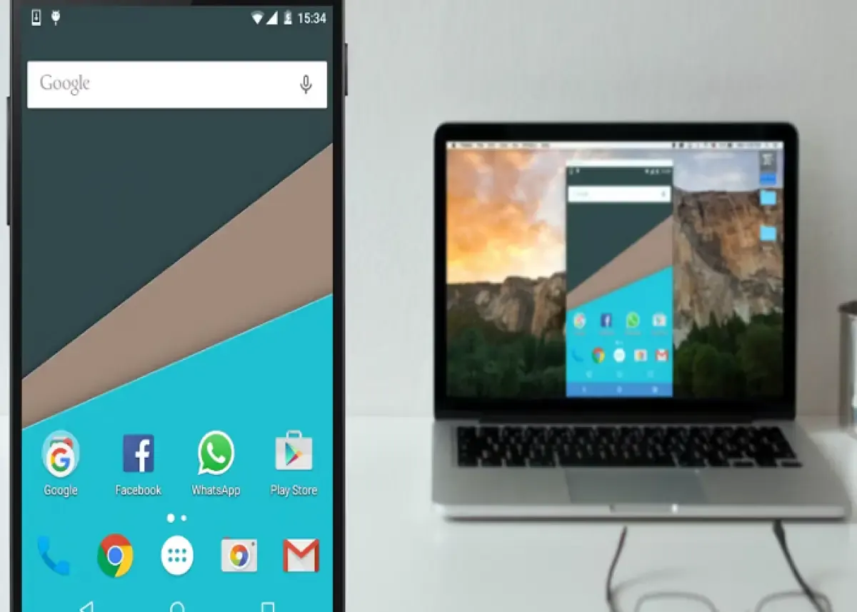 Ilustrasi mirroring HP ke Laptop (Sumber : Make use of)