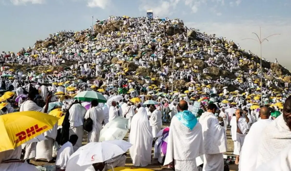 Wukuf di Arafah 2023. (Sumber : BPKH)