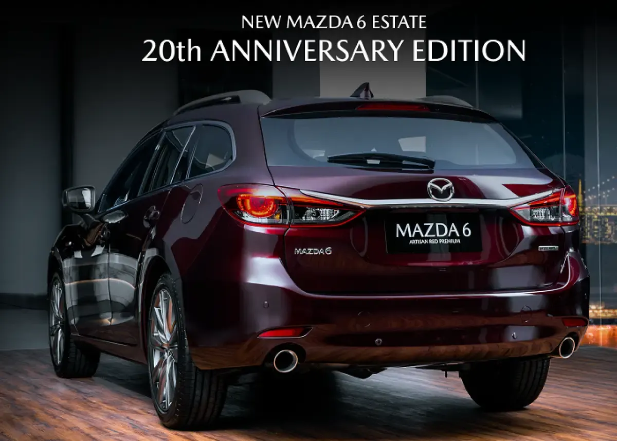 Ilustrasi Mazda6 20th Anniversary yang hadir di Indonesia dengan pilihan warna Artisan Red Premium (Sumber : mazda.co.id)