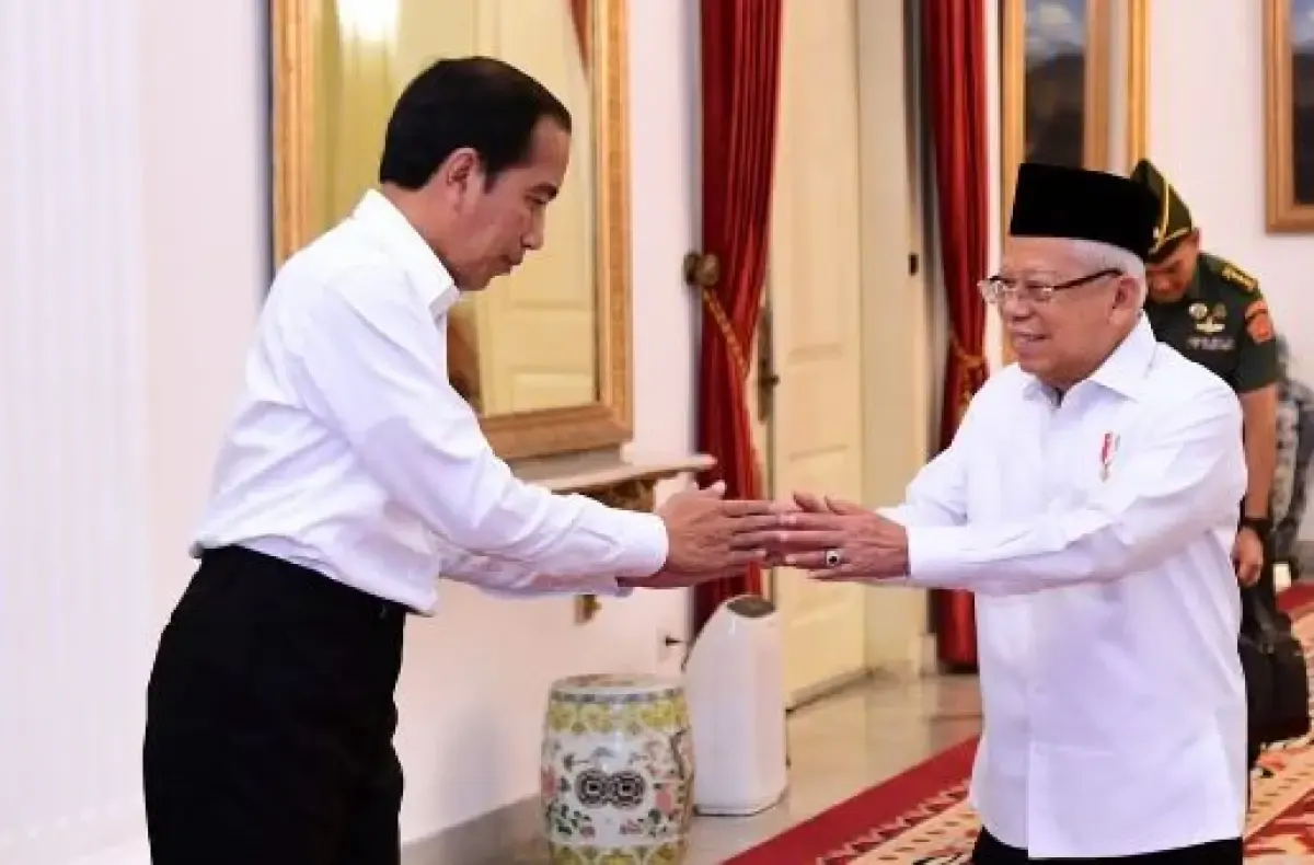 Presiden Joko Widodo dan Wapres Ma'ruf Amin.  (Sumber : Instagram/kyai_marufamin)