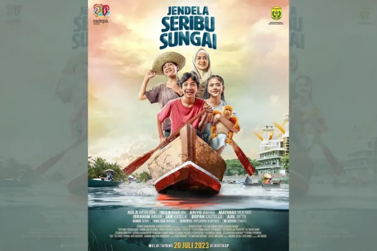 Poster film Jendela Seribu Sungai Sungai. (Sumber : Twitter/@bicaraboxoffice)