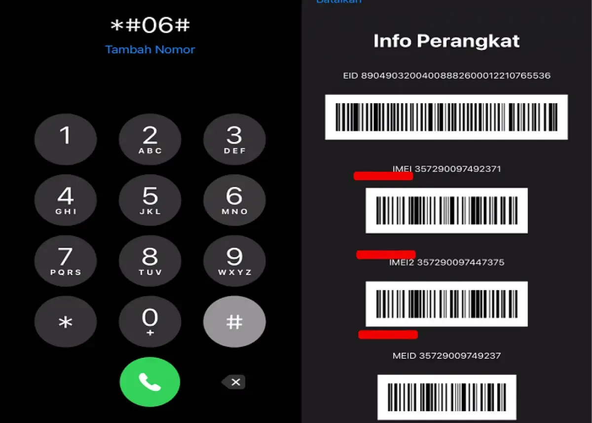 Ilustrasi cek IMEI HP (Sumber : Labviral.com/Yowan R)