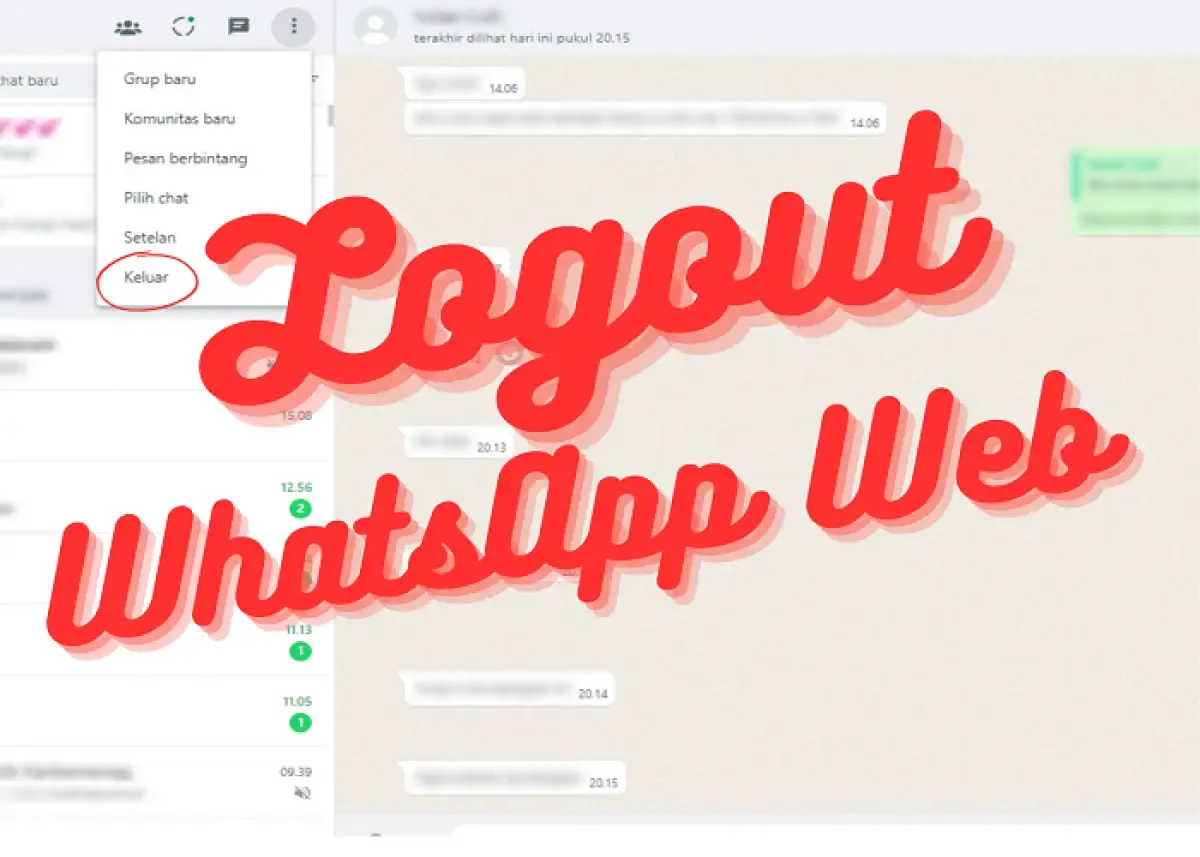 Ilustrasi logout dari WhatsApp Web (Sumber : Labviral.com)
