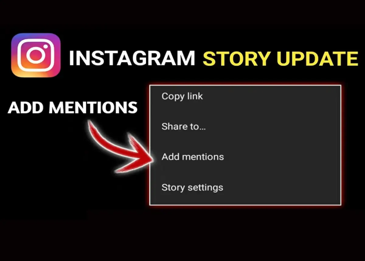 Add Mentions yang berguna untuk menambahkan tanda di Story IG tanpa harus posting ulang (Sumber : Labviral.com)