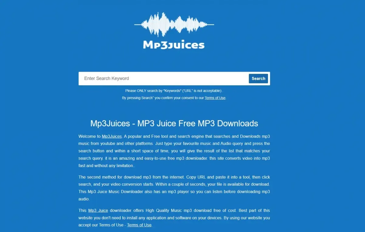Link MP3 Juice (Sumber : Ist)
