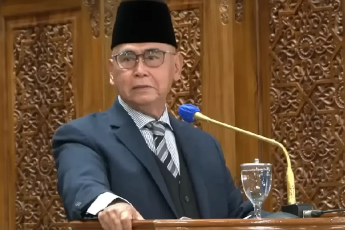 Panji Gumilang yang menjadi pimpinan Pondok Pesantren Al Zaytun.  (Sumber : YouTube/viva.co.id)