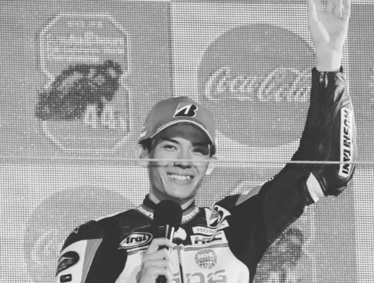 Rider muda asal Jepang Haruki Noguchi mengalami kecelakaan di Mandalika hingga meniggal dunia, Rabu(16/7/2023). (Sumber : Instagram/harcpro_official)
