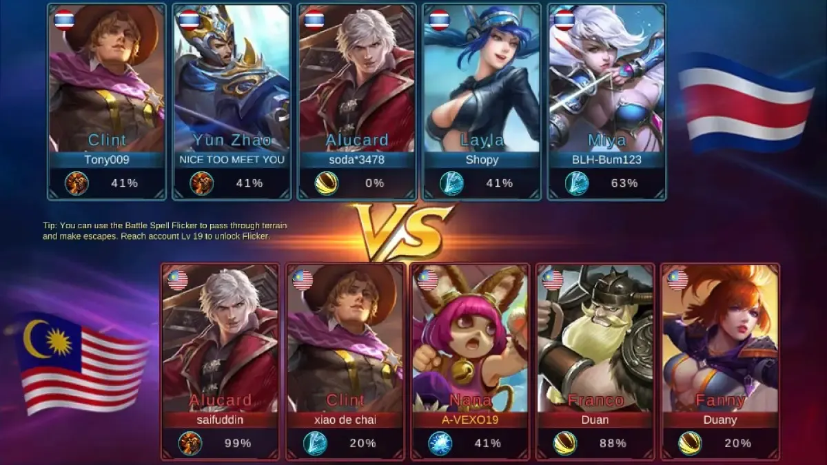 Ilustrasi bermain game online dalam sebuah turnamen Mobile Legend . (Sumber : Twitter/@salehserimenati)