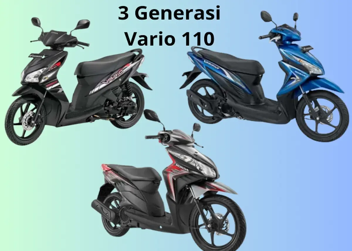 Kolase tiga generasi Honda Vario 110 (Sumber : Labviral.com)