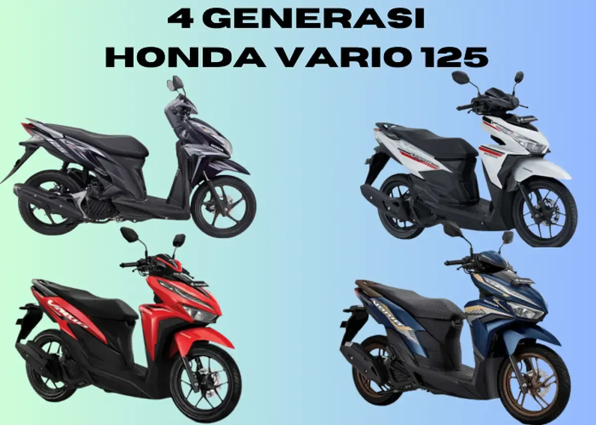 Kolase 4 generasi Honda Vario 125 (Sumber : Labviral.com)
