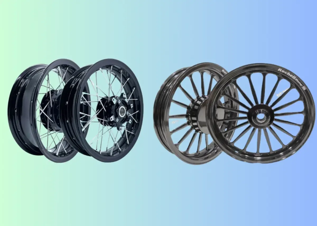 Ilustrasi velg jari-jari dan velg racing sepeda motor (Sumber : Labviral.com)
