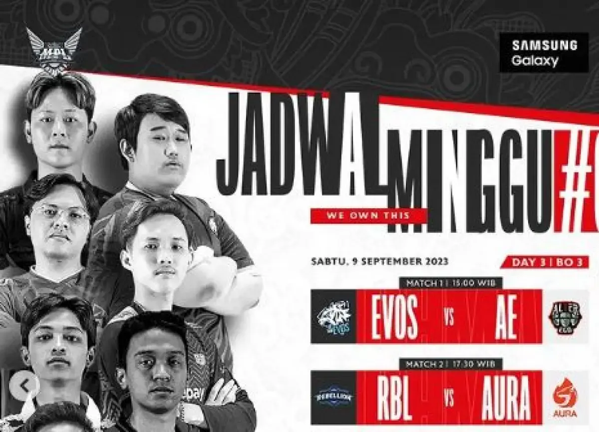 Jadwa MPL Indonesia hari ini. (Sumber : Instagram.com/@mpl.id.official)