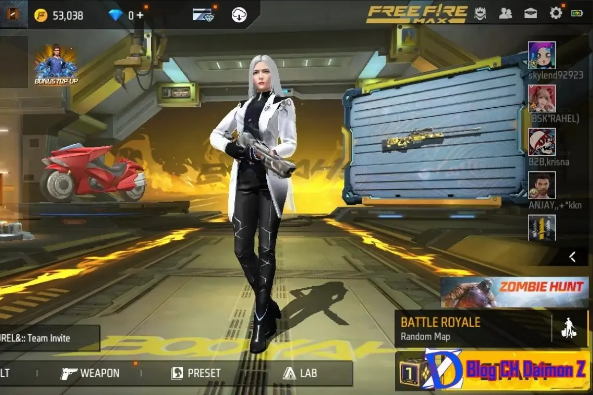 Ilustrasi game Free Fire. (Sumber : Twitter/@1DaimonZ)
