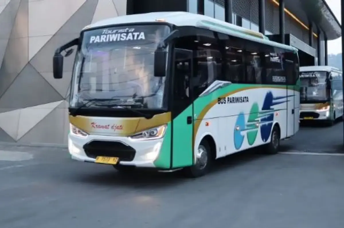 PO Kramat Djati terbaru dengan bodi Tourista dari Laksana  (Sumber : Instagram/laksanabus)