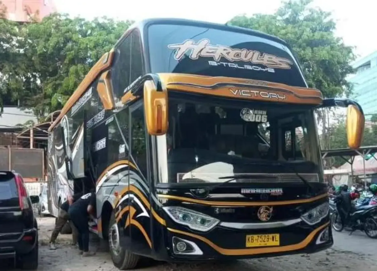 Bus PO Mahendra Transport Indonesia (MTI)  (Sumber : Instagram/mahendratransport_)