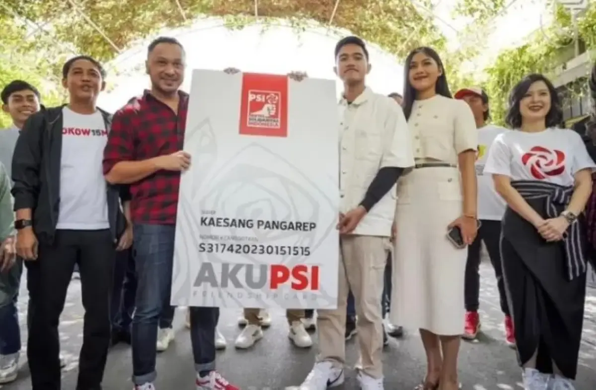 Kaesang resmi gabung PSI (Sumber : Twitter/rajajuliantoni)