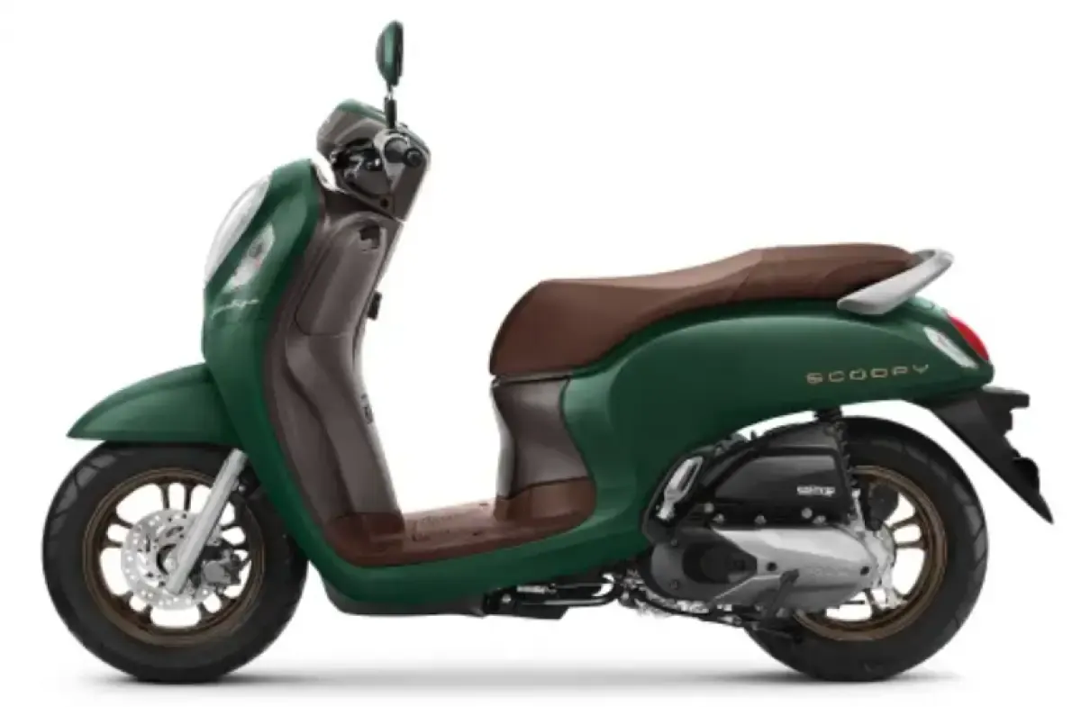 Ilustrasi Honda New Scoopy 2023 Prestige Green (Sumber : astra-honda.com)