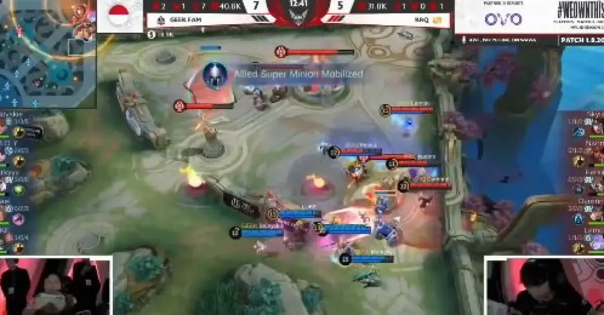 MPL Indonesia RRQ vs Geek Fam (Sumber : youtube.com/MPL Indonesia)