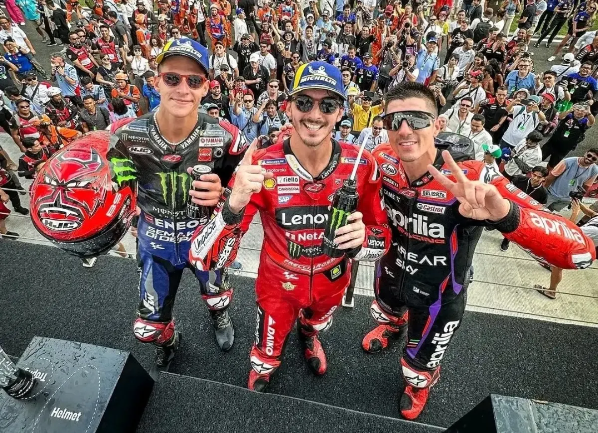 Pemenang balapan MotoGP Mandalika (Sumber : Twitter.com/Windfire)