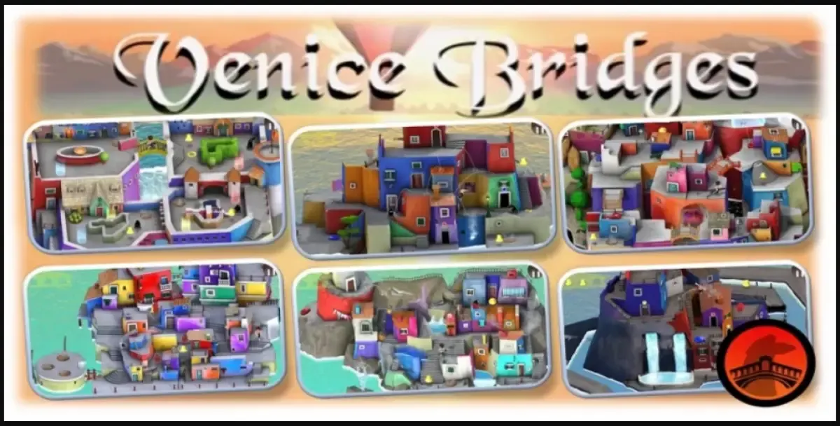 Selamatkan Italia di Venice Bridges, game puzzle 3D yang menarik dan sekarang sudah tersedia untuk iOS (Sumber : Naïve Studios)