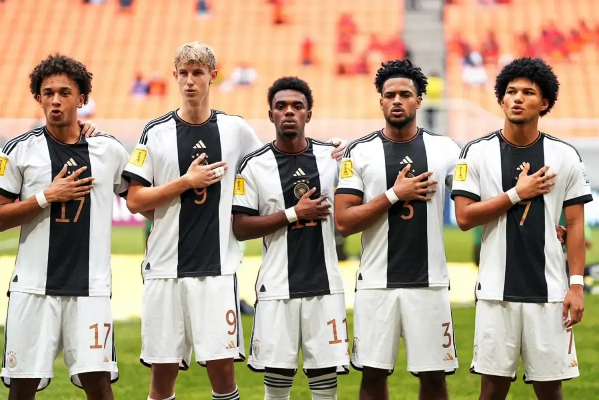 Tim Jerman U-17 akan melawan Prancis U-17 di final Piala Dunia U-17 di Stadion Manahan, Solo, Sabtu (2/12/2023). (Sumber : Doc. LOC WCU17/SBN)
