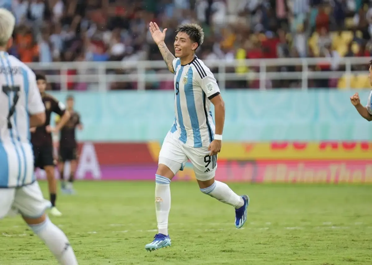 Striker Argentina Agustin Ruberto top skor sementara Piala Dunia U-17 2023.   (Sumber : Doc. LOC WCU17/NFL)