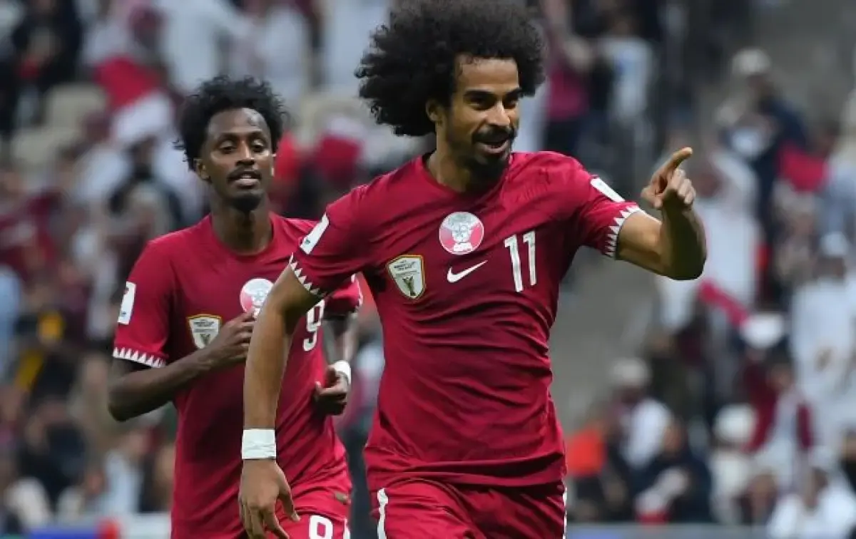 Akram Afif menjadi pencetak gol pertama di ajang Piala Asia 2023  (Sumber : X/@afcasiancup)