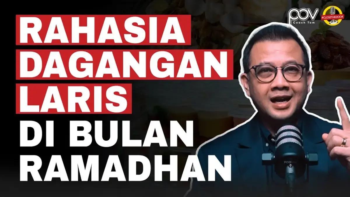 Tom MC Ifle memberikan tips agar dagangan laris saat Ramadhan. (Sumber : Tangkap layar/Youtube/ Tom MC Ifle)