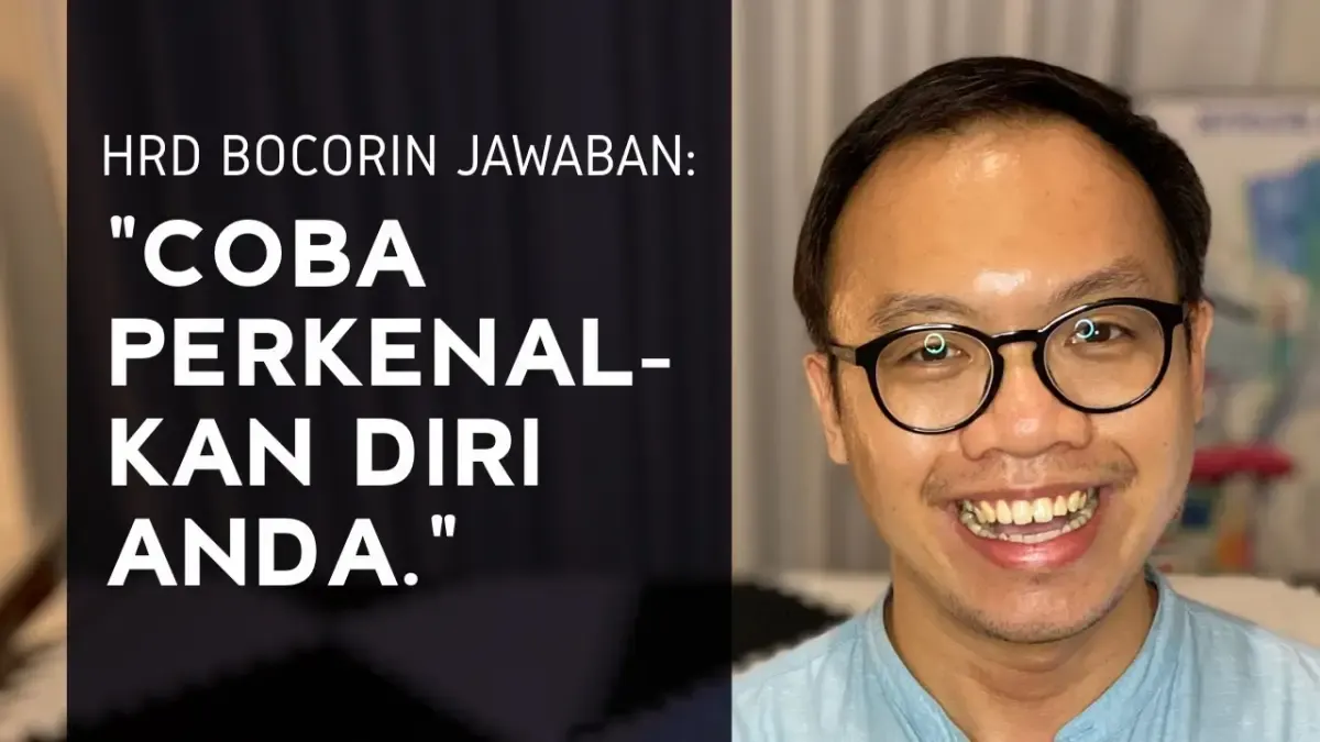 Tips Cara Menjawab Pertanyaan Coba Ceritakan tentang Diri Kamu, Supaya Kamu Lolos Wawancara HRD (Sumber : Tangkap Layar Youtube Samuel & Claudya)