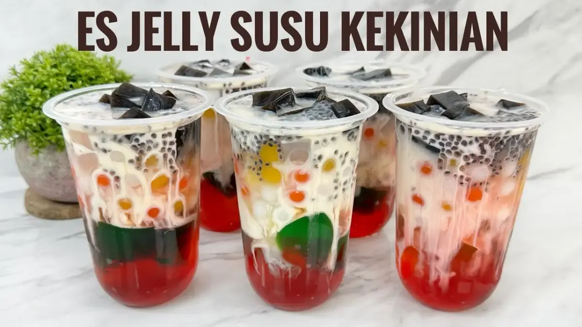 Resep Es Jelly Viral, Untuk Takjil Buka Puasa Sekaligus Ide Jualan di Bulan Ramadhan (Sumber : YouTube:  Ika Mardatillah)