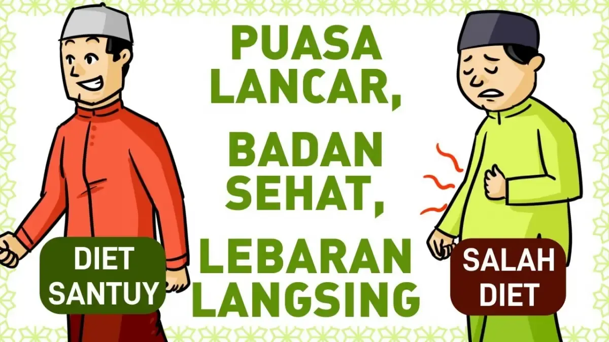Tips diet saat puasa (Sumber : Youtube/Diet Santuy)