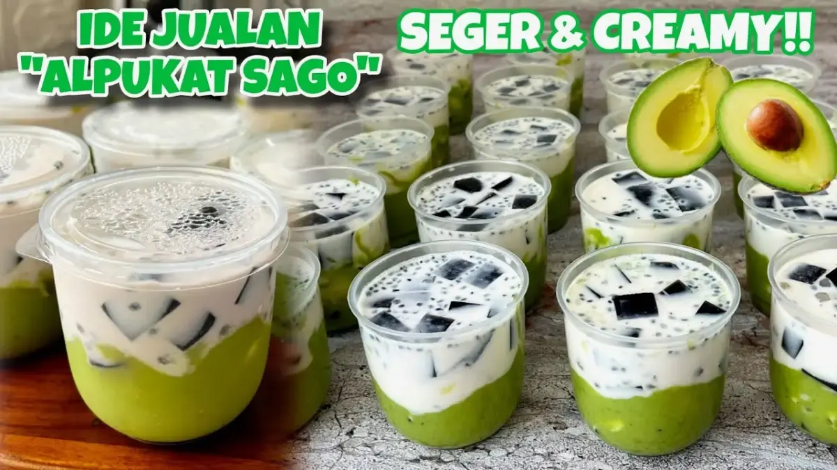 Resep Sago Alpukat (Sumber : YouTube/wulandari dr)