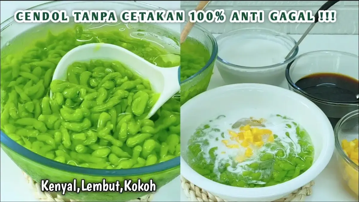 Resep Es Cendol Legit (Sumber : YouTube/KIE COOK)