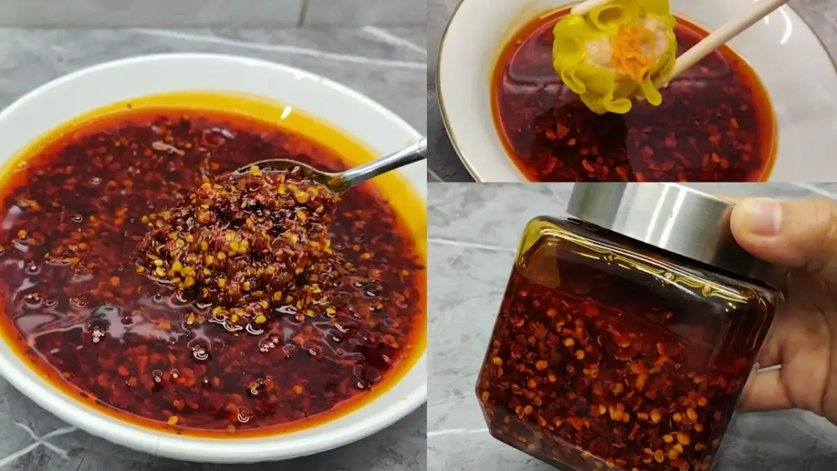 Resep Chili Oil (Sumber : YouTube/CR COOK)