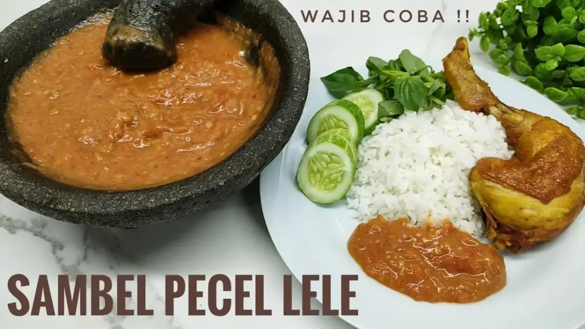 Resep sambal pecel lele (Sumber : YouTube/CR COOK)