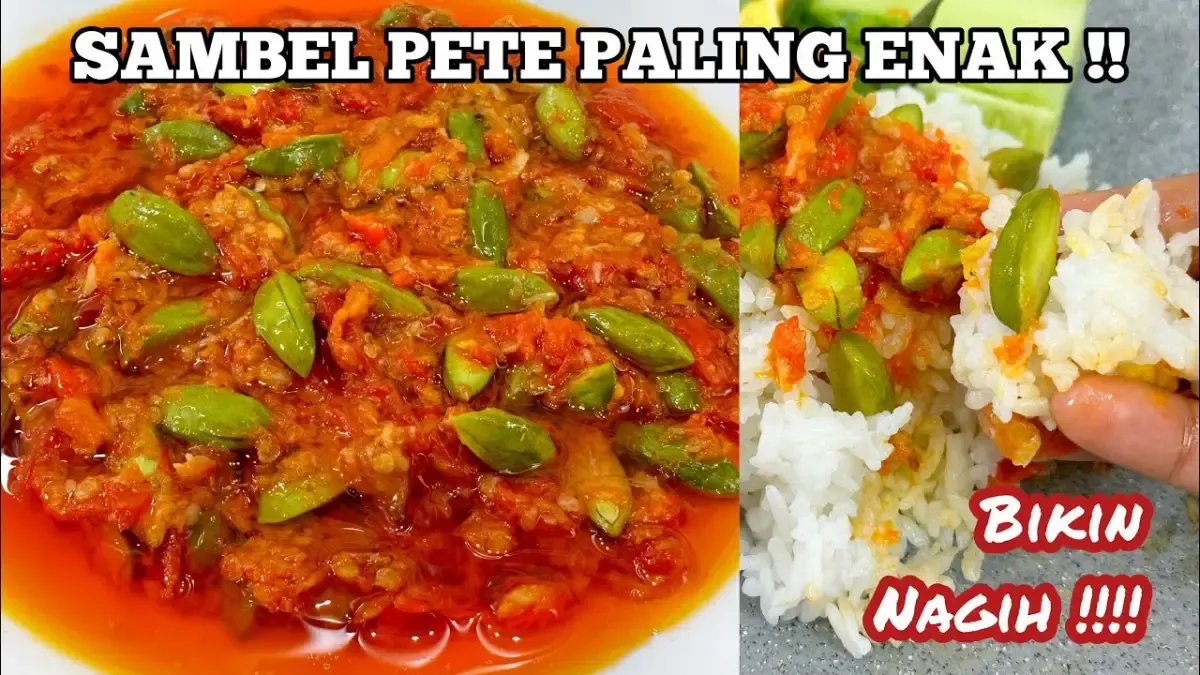 Resep sambal pete (Sumber : YouTube:Ika Mardatillah)