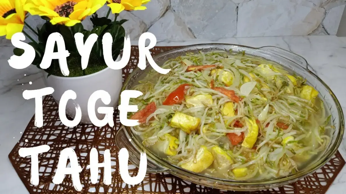 Resep sayur toge (Sumber : YouTube.com/ Puti Suherly)