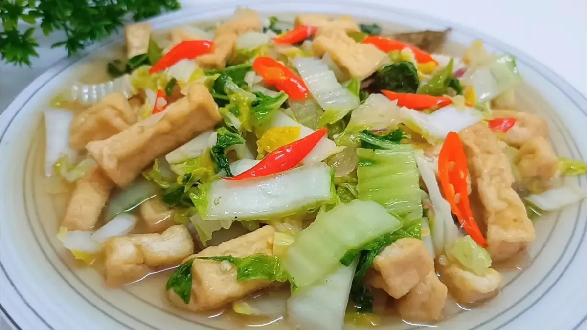 Resep sayur sawi putih (Sumber : YouTube.com/Uli's Kitchen)