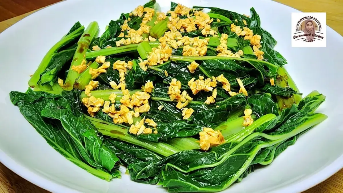 Resep sayur sawi hijau (Sumber : YouTube.com/Ceceromed)