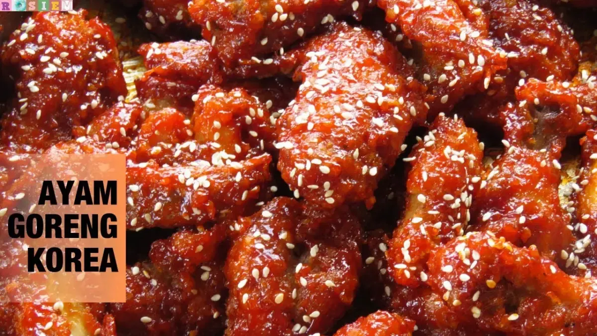 Resep ayam goreng korea (Sumber : YouTube.com/Aneka Masakan with Ros)