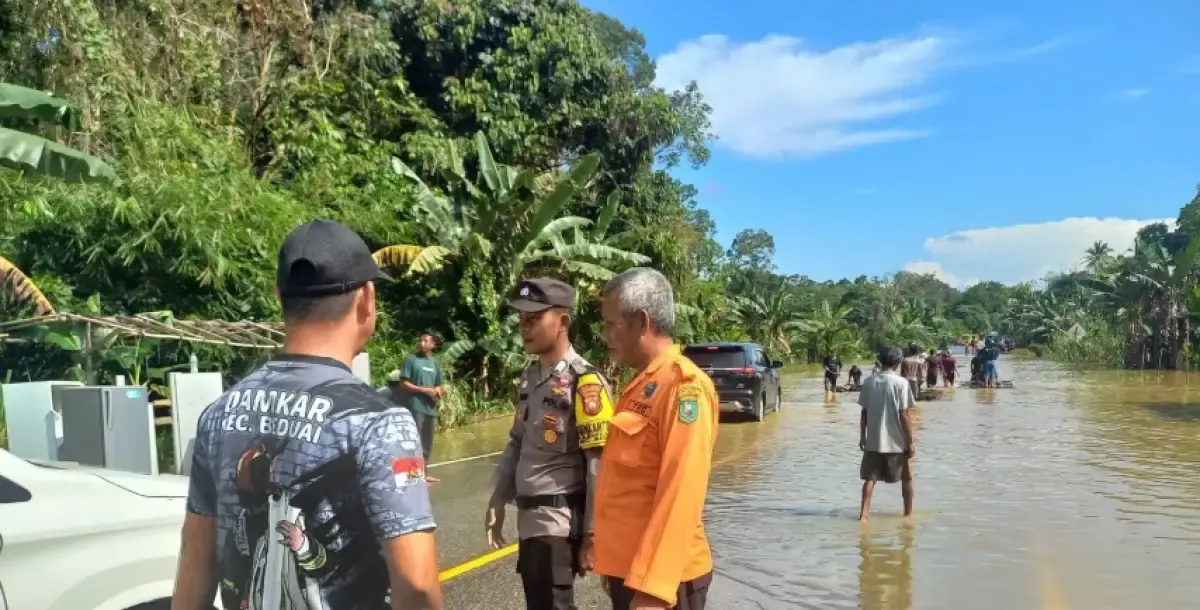 Banjir melanda Kabupaten Sanggau, Provinsi Kalimantan Barat, Senin (21/4/2025). (Sumber: BPBD Kabupaten Sanggau)