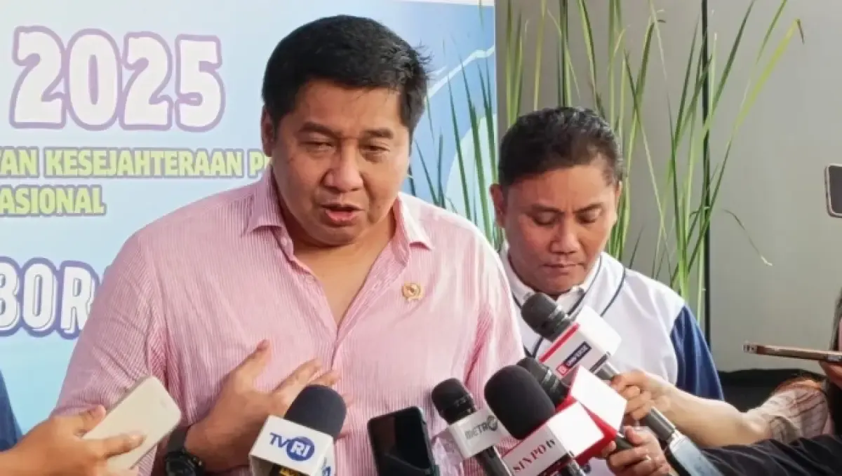 Menteri Perumahan dan Kawasan Permukiman (PKP) Maruarar Sirait usai menghadiri May Day 2025 di Universitas Pertamina, Jakarta, Kamis (1/5/2025). (Sumber: RRI)