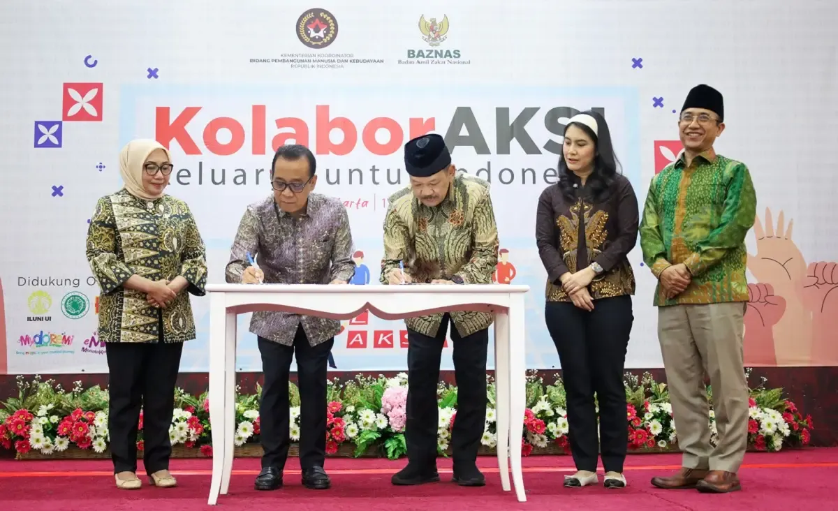 BAZNAS dan Kemenko PMK Kerja Sama Bantu Pemberdayaan Perempuan dan Anak Keluarga Prasejahtera (Sumber : Dok. BAZNAS)