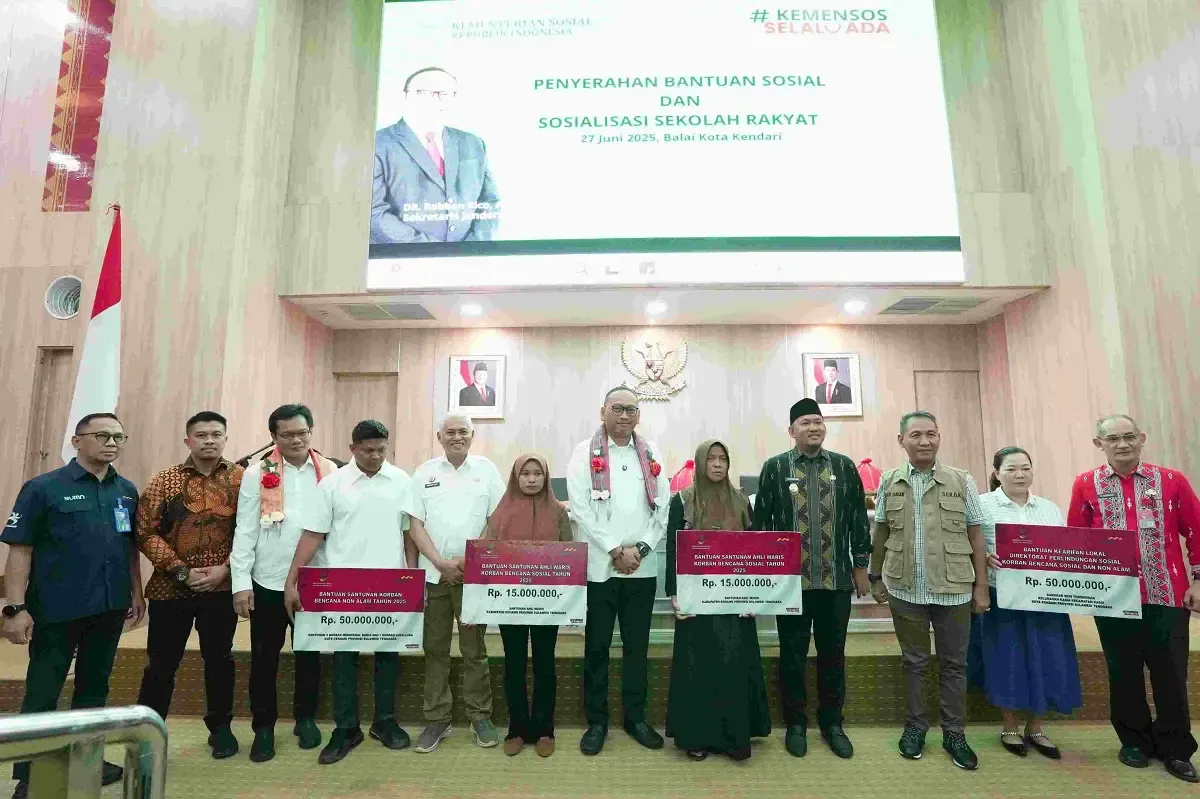 Santunan untuk Korban Penembakan dan Kebakaran Disalurkan Kemensos di Sultra (Sumber : Dok. Kemensos)
