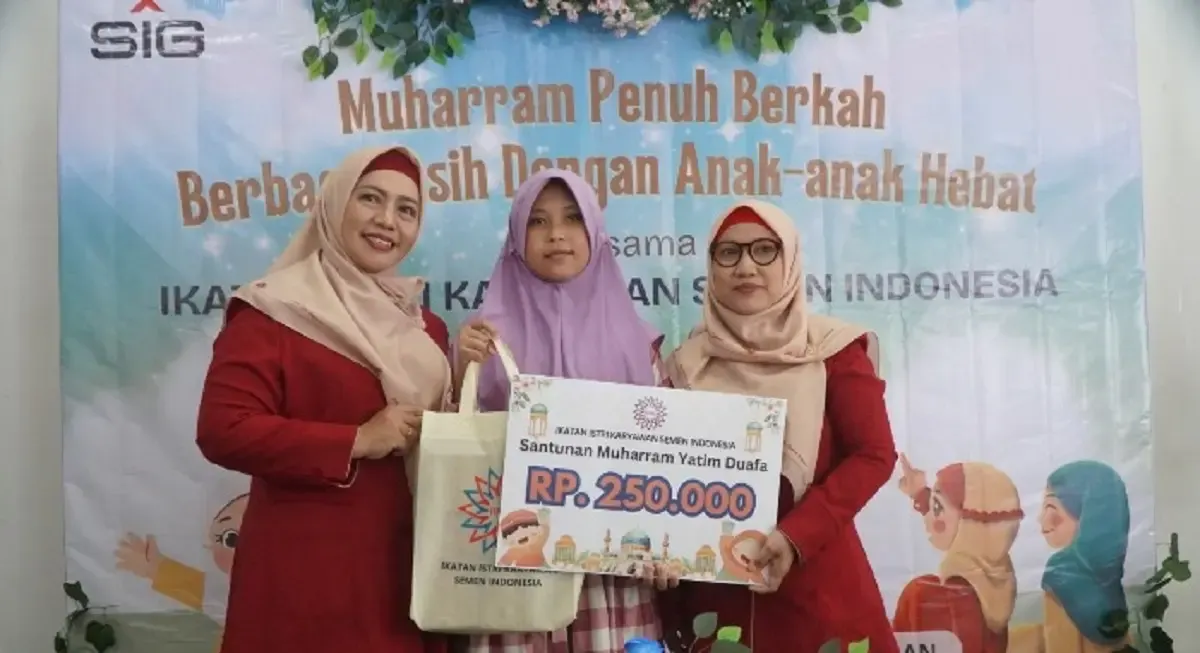 IIKSMI Tebar Kepedulian Muharram dengan Berbagi kepada Anak Yatim (Sumber : Dok. Lenterakata)