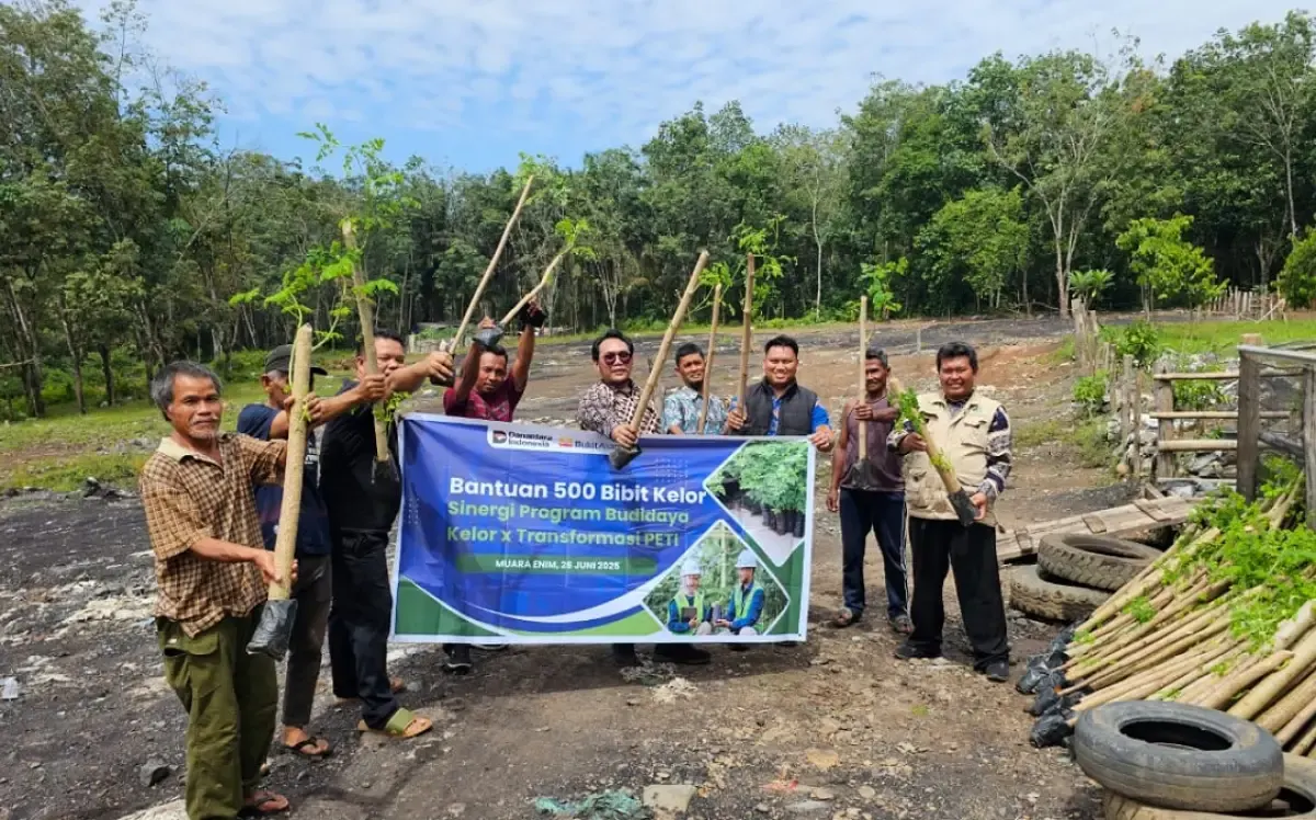 Transformasi Lahan Tambang Ilegal di Desa Darmo Jadi Model Ketahanan Pangan Berbasis Pertanian (Sumber : Dok. ptba.co.id)